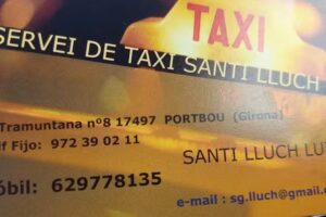 Servicio de taxi a portbou santi lluch