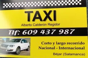 Taxi B&eacute;jar Alberto Calder&oacute;n
