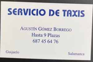 Taxis Agustín Gómez Borrego