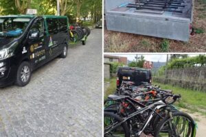 Transporte de bicicletas e passageiros